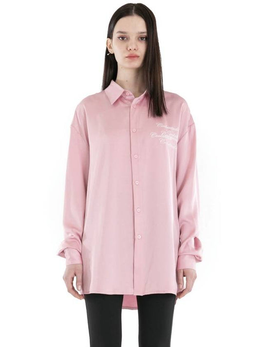 ICA22UBL4PK COOL ATTITUDE SATIN SHIRTS PINK - ITZAVIBE - BALAAN 2