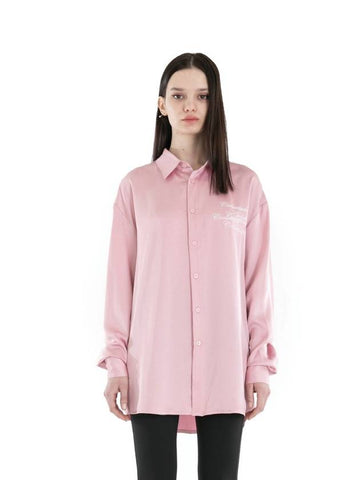 Cool Attitude Satin Shirts Pink - ITZAVIBE - BALAAN 1