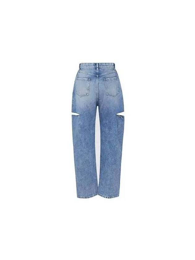 Women's Cut Out 5 Pocket Jeans Blue - MAISON MARGIELA - BALAAN 3