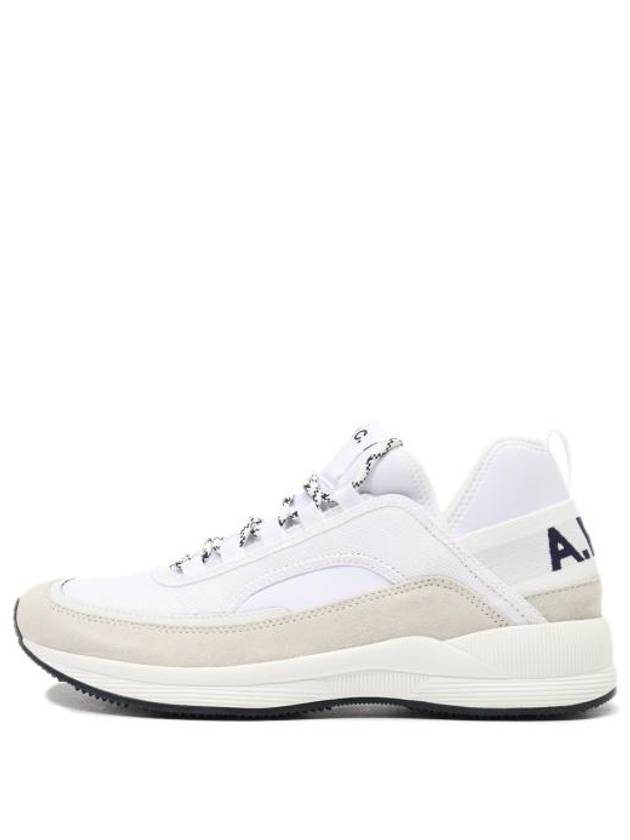 Run Around Logo Low Top Sneakers White - A.P.C. - BALAAN 3