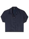 Miley Short Sleeve Shirt Navy - A.P.C. - BALAAN 2