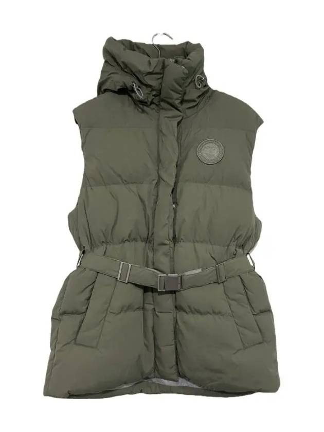 Rayla Tonal Label Padding Vest Sagebrush Green - CANADA GOOSE - BALAAN 4