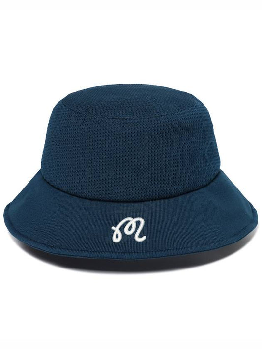 Amosa knit bucket hat DARK BLUE - MALBON GOLF - BALAAN 2