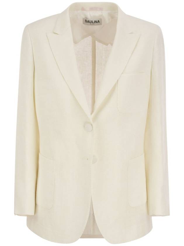 ADELAIDE - Linen two-button jacket - SAULINA - BALAAN 1