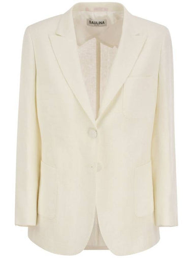 ADELAIDE - Linen two-button jacket - SAULINA - BALAAN 1