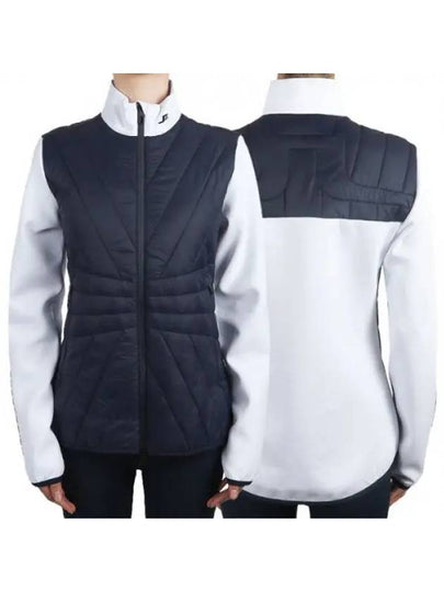 Women's Holma Quilt Hybrid Jacket Navy - J.LINDEBERG - BALAAN 2