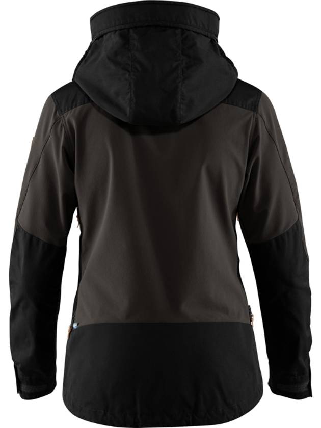 Women's Keb Hoodie Jacket Jacket Black - FJALL RAVEN - BALAAN 3