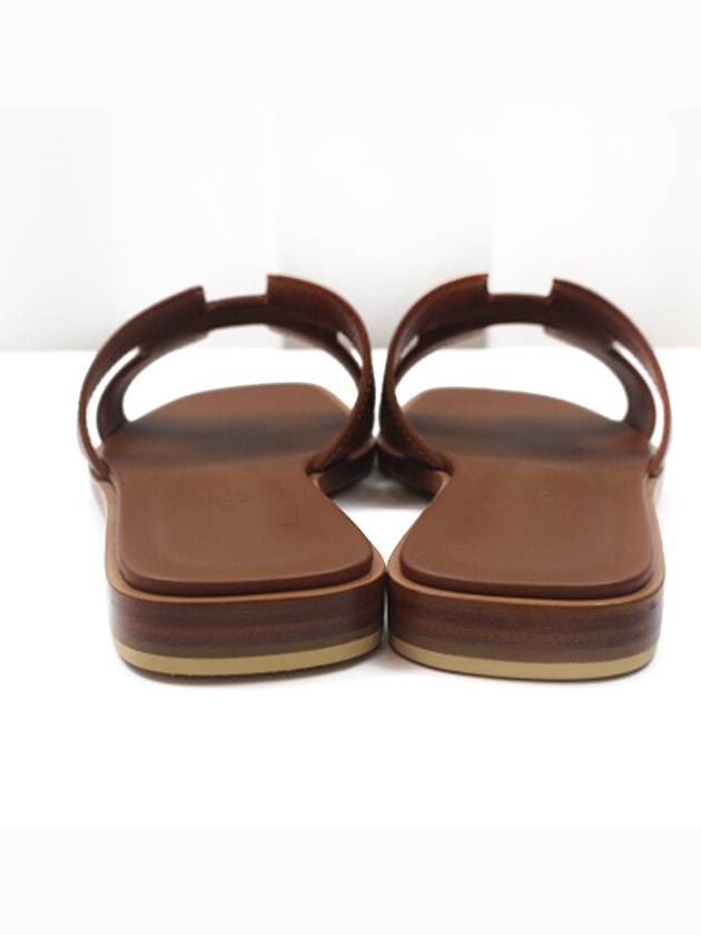 Oran Gold Women s Sandals Slippers H021056Z Size 37 - HERMES - BALAAN 6