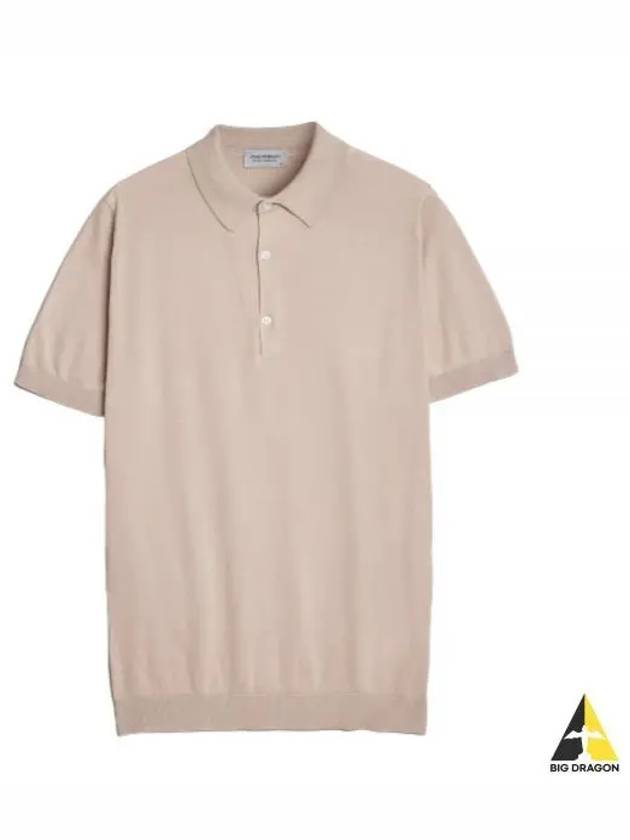 Adrian Cotton PK Shirt Almond - JOHN SMEDLEY - BALAAN 2