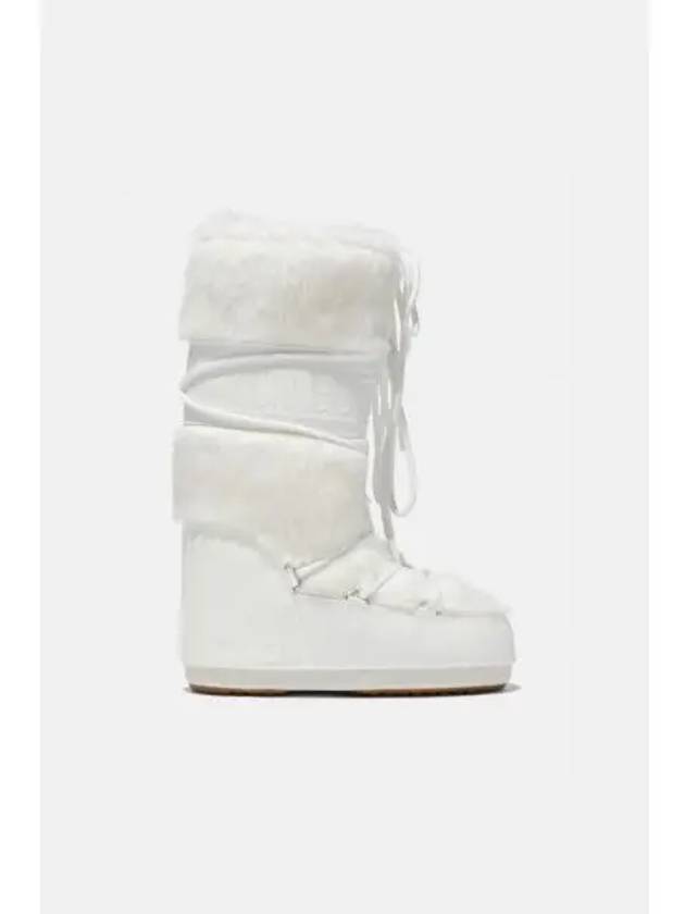 Icon Fake Fur Winter Boots White - MOON BOOT - BALAAN 2