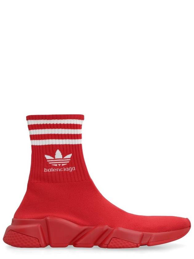 Adidas embroid logo socks high top sneakers red - BALENCIAGA - BALAAN 2