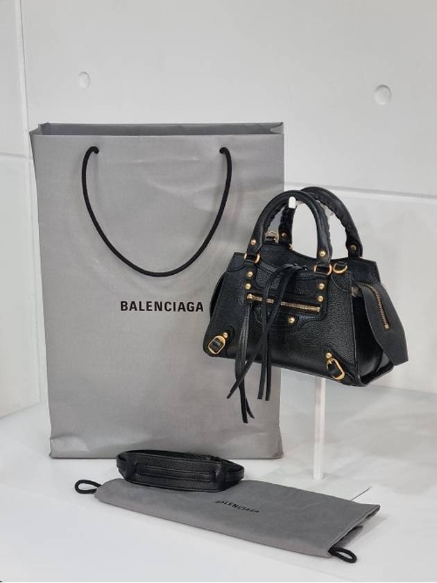 Direx Neo Classic Mini Tote Bag Black Shoulder - BALENCIAGA - BALAAN 1