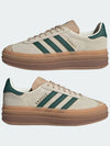 Women's Gazelle Bold Low Top Sneakers Cream White Green - ADIDAS - BALAAN 7