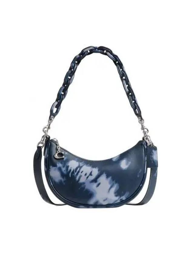 Mira Tie Dye Shoulder Bag Navy - COACH - BALAAN 2