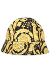 Baroque Bucket Hat Black - VERSACE - BALAAN.