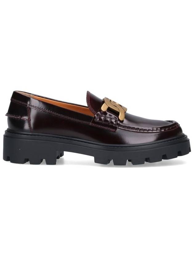 Women's Kate Metal Chain Leather Loafer Brown - TOD'S - BALAAN 7