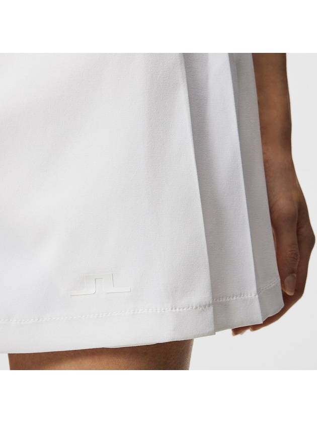 Women's Sierra Pleated Skirt White - J.LINDEBERG - BALAAN 4