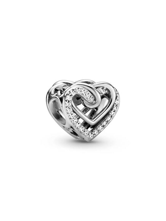 Sparkling Cross Heart Charm Silver - PANDORA - BALAAN 1