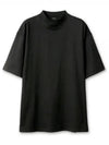 Cotton Crew Neck Short Sleeve T-Shirt Black - BALENCIAGA - BALAAN 2