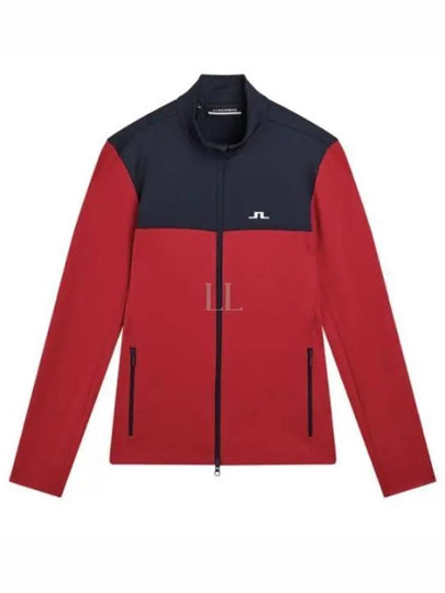 Banks Mid Layer Zip-Up Jacket Red - J.LINDEBERG - BALAAN 2