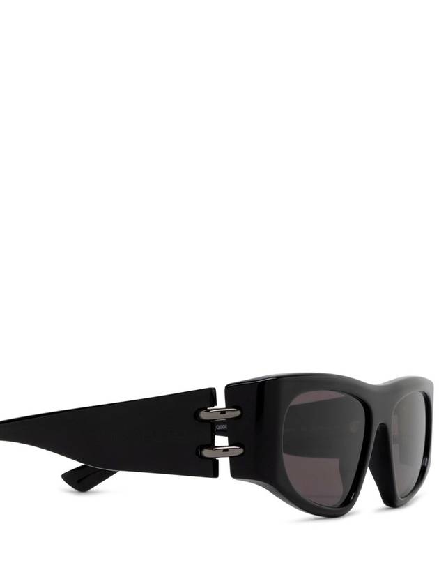 Alexander McQueen AM0471S Shiny Solid Black - ALEXANDER MCQUEEN - BALAAN 3