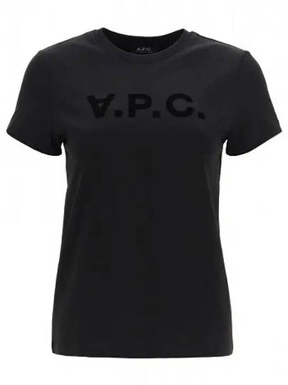 VPC Logo Organic Cotton Short Sleeve T-Shirt Black - A.P.C. - BALAAN 2