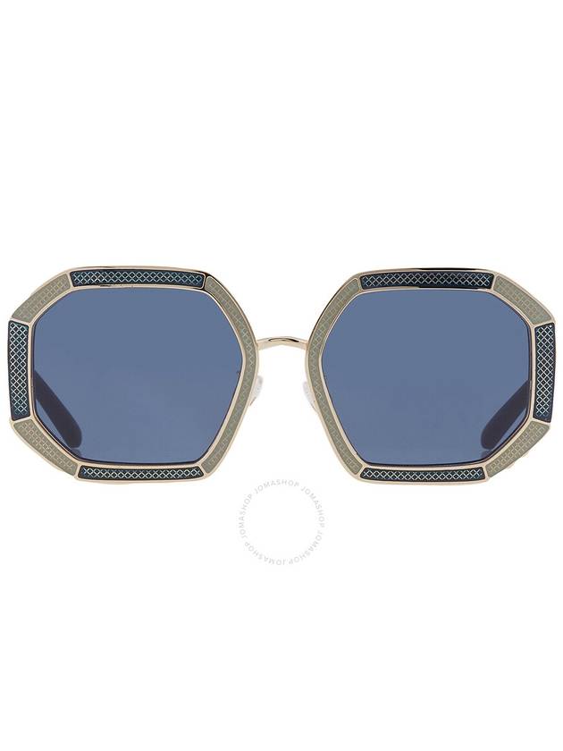 Tory Burch Dark Blue Geometric Ladies Sunglasses TY6102 335580 52 - TORY BURCH - BALAAN 1