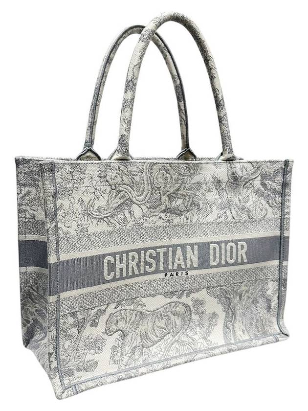 M1296ZTDT M932 Gray Medium Dioriviera Book Tote Bag - DIOR - BALAAN 2