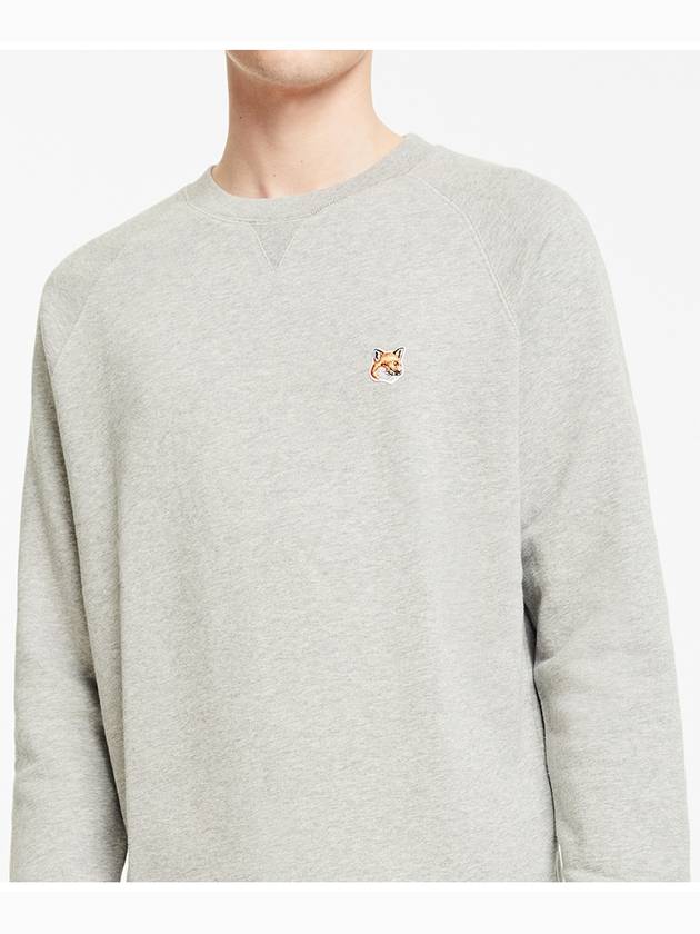 Fox Head Patch Classic Sweatshirt Grey Melange - MAISON KITSUNE - BALAAN 4