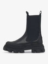 Leather Chelsea Boots Black - GANNI - BALAAN 2