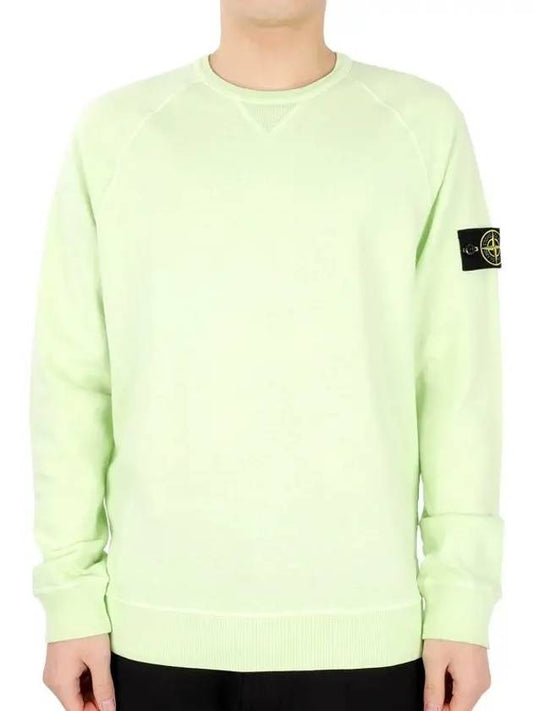 OLD Treatment Wappen Patch Crew Neck Sweatshirt Light Green - STONE ISLAND - BALAAN 2