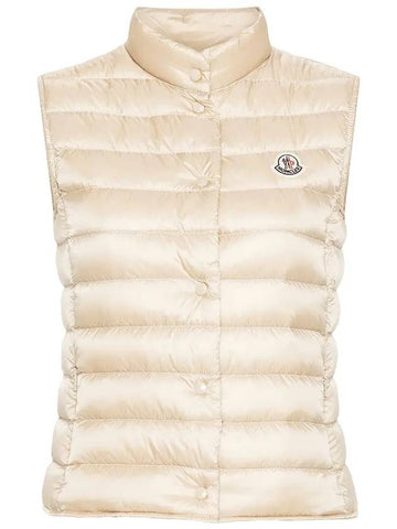 Women s Rihanna logo patch padded vest 1A10200 53048 200 - MONCLER - BALAAN 1