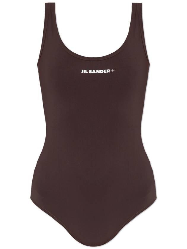 JIL SANDER+ Swimsuit With Logo, Women's, Brown - JIL SANDER - BALAAN 1