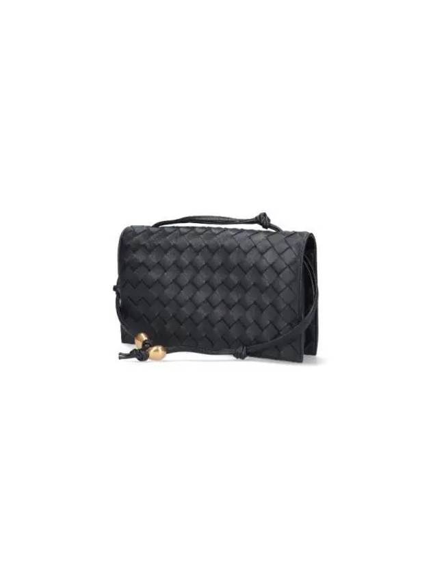 Intrecciato Strap Trio Shoulder Bag Black - BOTTEGA VENETA - BALAAN 3