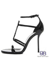 Cassandra Sandal Heels Black - SAINT LAURENT - BALAAN 2