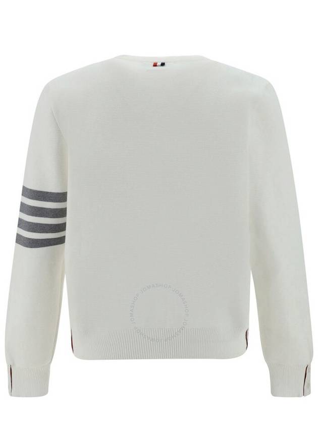 4 Bar Armband Milano Stitch Knit Top White - THOM BROWNE - BALAAN 3