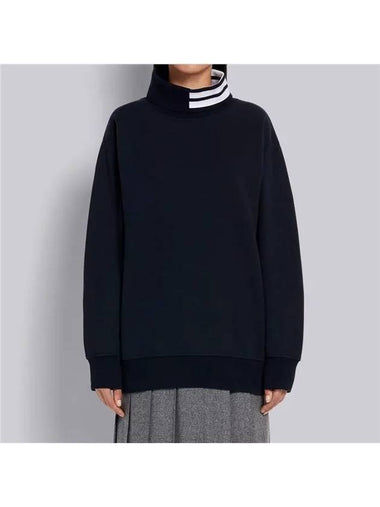 overfit turtleneck sweatshirt - THOM BROWNE - BALAAN 1