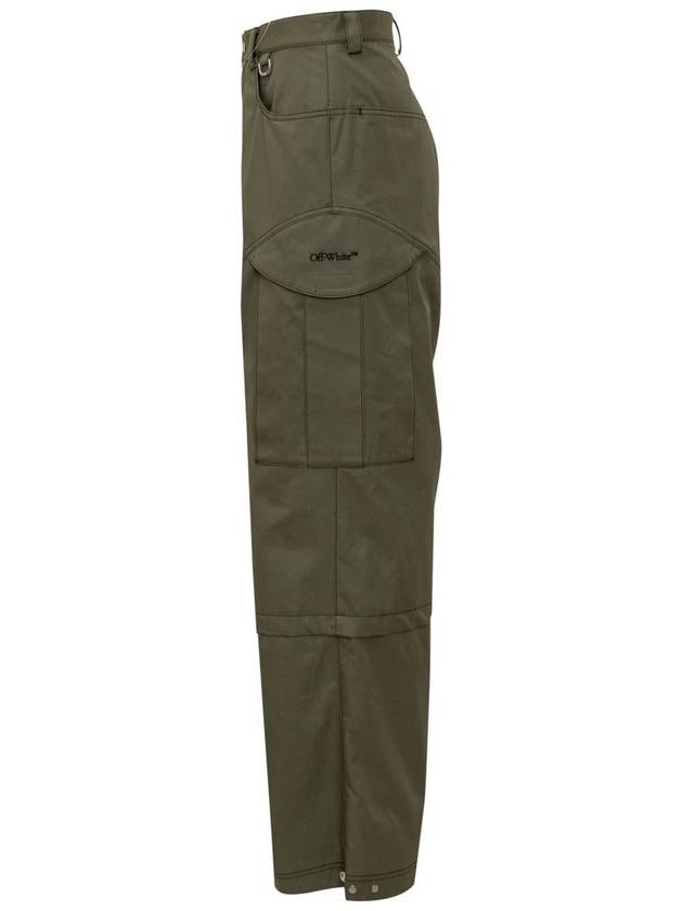 Cargo straight pants army green - OFF WHITE - BALAAN 4