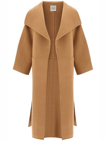 Signature Wool Cashmere Single Coat Camel - TOTEME - BALAAN 2