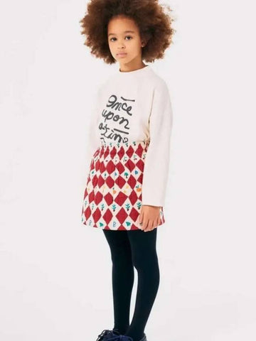 Harlequin Quilted Woven Skirt B224AC069 - BOBO CHOSES - BALAAN 1