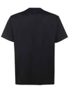 Logo Print Cotton Oversized Short Sleeve T-Shirt Black - BURBERRY - BALAAN 4