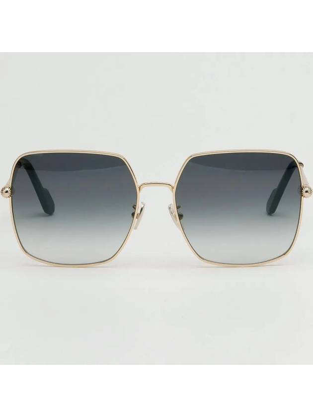 Sunglasses LNV121SLB 714 gold metal frame square fashion overfit - LANVIN - BALAAN 3