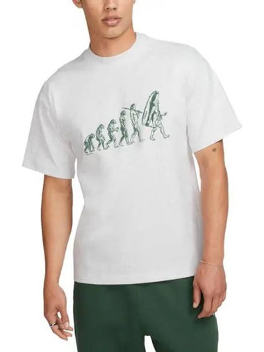 Sneaker Evolution Short Sleeve T Shirt Birch Heather - NIKE - BALAAN 1