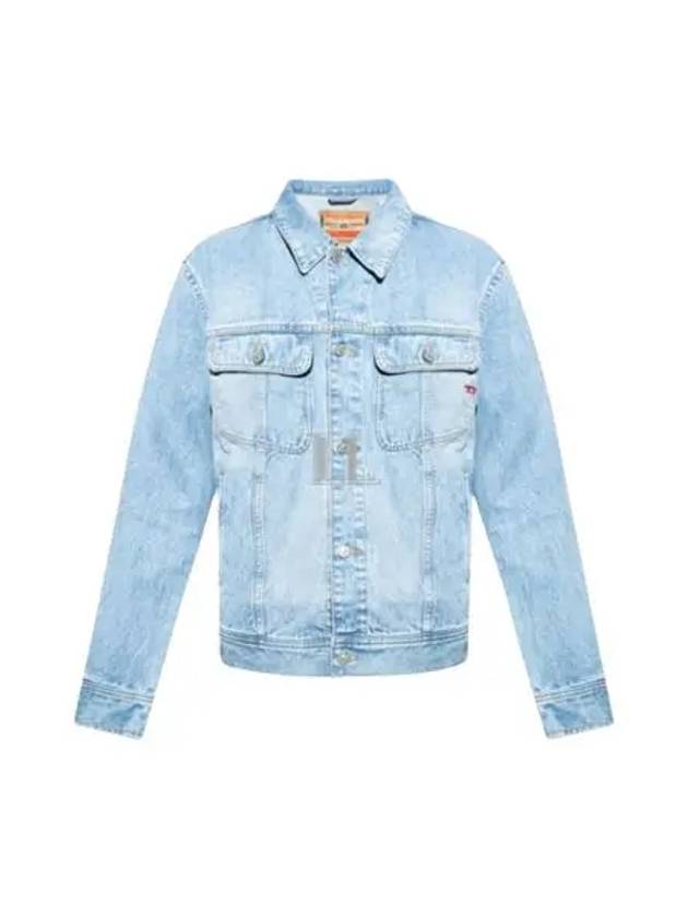 Cotton Denim Jacket Blue - DIESEL - BALAAN 2