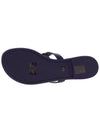 Women's Miller Leather Flip Flops Purple - TORY BURCH - BALAAN 6