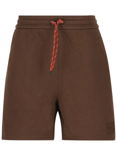 Miu Miu Shorts Brown - MIU MIU - BALAAN 1