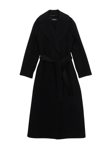 Poldo Long Wool Single Coat Black - MAX MARA - BALAAN 1