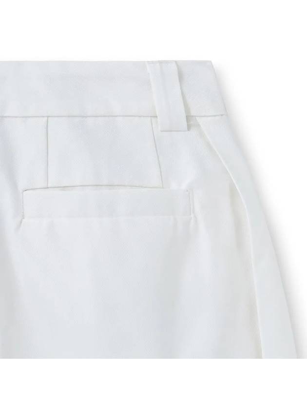 Tencel Cotton Pleates Wide Pants White - NOIRER FOR WOMEN - BALAAN 7