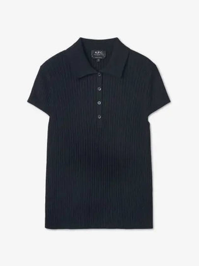 Jess Cotton Polo Shirt Navy - A.P.C. - BALAAN 2