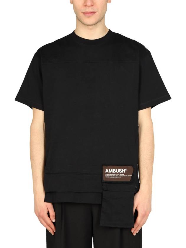 Men's Waist Pocket Short Sleeve T-Shirt Black Chocolate - AMBUSH - BALAAN 2